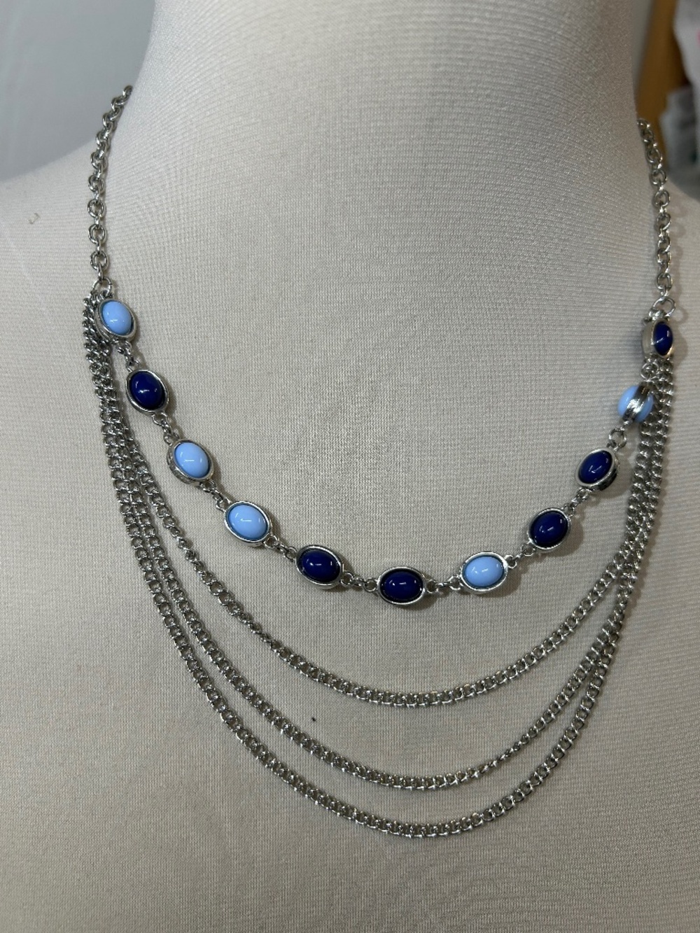 Women’s jewellery Necklace Blue/ Silver